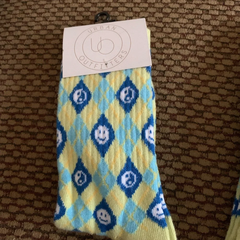 NWT URBAN OUTFITTERS Argyle Icon Crew Socks one Size  lovely colors! $14 each